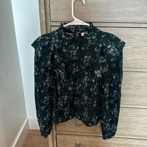 Long sleeve floral blouse
